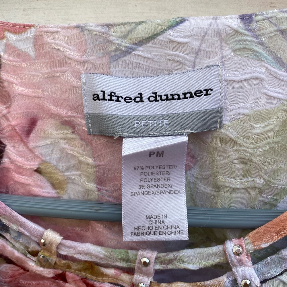 🏷️ Floral Multicolor Top by Alfred Dunner - Picture 6 of 7